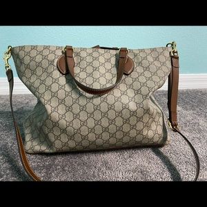Authentic Gucci Tote Brown Shoulder Bag